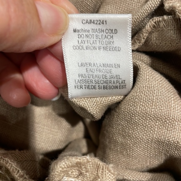 Linen Strapless Jumpsuit size xs - Picture 6 of 6